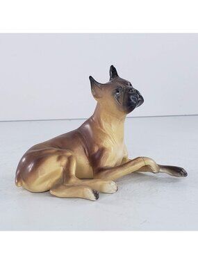Hagen Renaker DW Boxer Bruce Dog Figurine Designer Workshop *Repaired